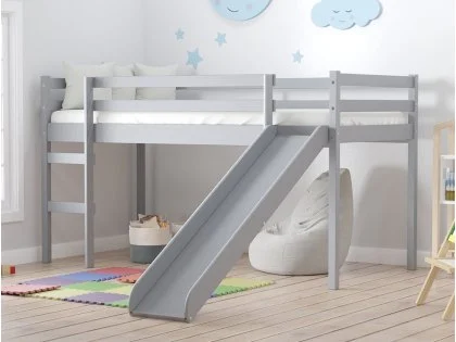 Birlea Frankie 3ft Single Grey Mid Sleeper Bed Frame with Slide