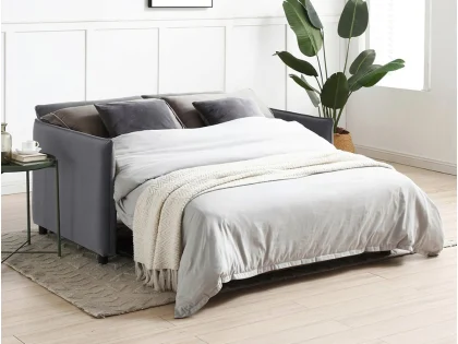 Kyoto Blaire Grey Velvet Sofa Bed