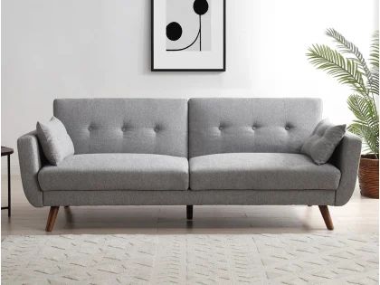 Kyoto Oslo Soft Touch Grey Sofa Bed