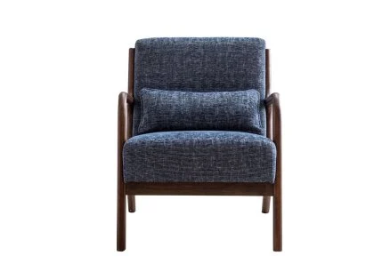Kyoto Inca Navy Fabric Accent Chair