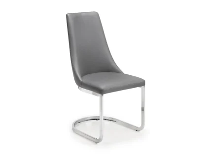 Julian Bowen Como Grey Faux Leather Dining Chair
