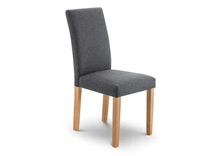Julian Bowen Hastings Grey Fabric Dining Chair