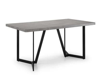 Julian Bowen Miller 160cm Concrete Effect Dining Table
