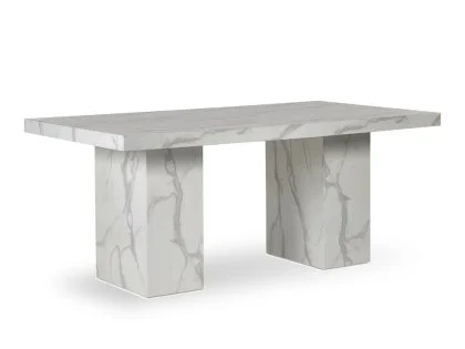 Julian Bowen Rome 180cm White Marble Effect Dining Table