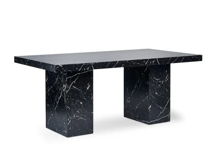 Julian Bowen Rome 180cm Black Marble Effect Dining Table