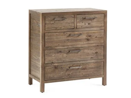 ASC Hatton Reclaimed Pine 3+2 Drawer Chest of Drawers (Assembled)