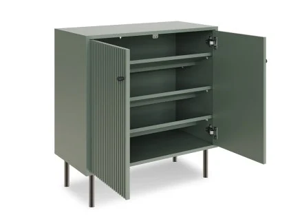 GFW Garrucha Utility Green 2 Door Drawer Shoe Cabinet