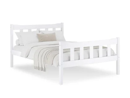 LPD Havana 4ft6 Double White Wooden Bed Frame