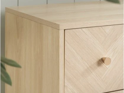 Birlea Herringford Light Oak 4 Drawer Chest of Drawers