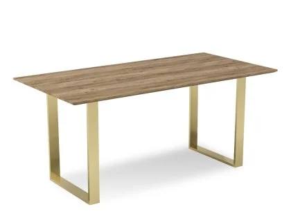 LPD Antibes 180cm Russet and Gold Wooden Dining Table