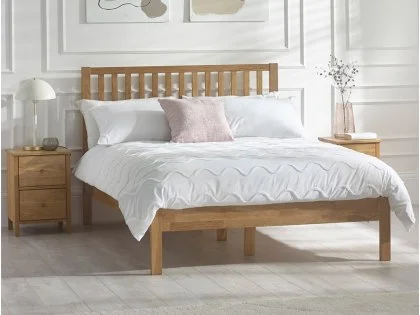 Julian Bowen Coxmoor 5ft King Size Oak Wooden Bed Frame