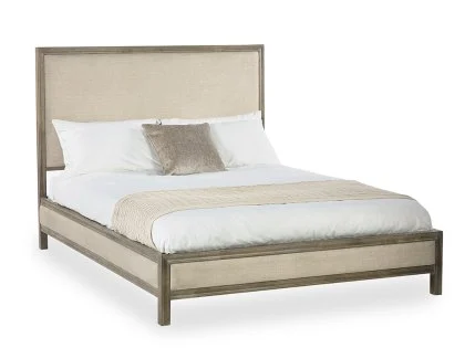 Julian Bowen Lucie 4ft6 Double Ivory Fabric Bed Frame