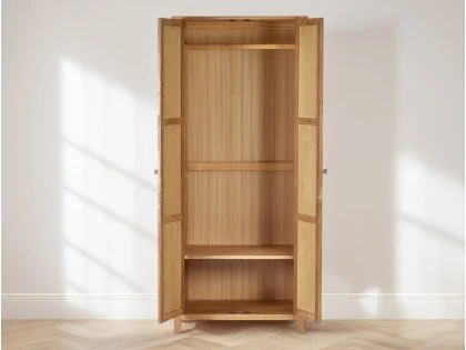 Julian Bowen Coxmoor Oak 2 Door Wardrobe