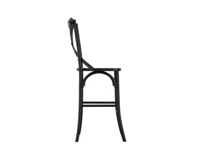 LPD Fitzroy Rattan and Black Bar Stool