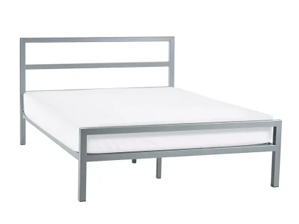 Clearance - Julian Bowen Soto 4ft6 Double Silver Metal Bed Frame