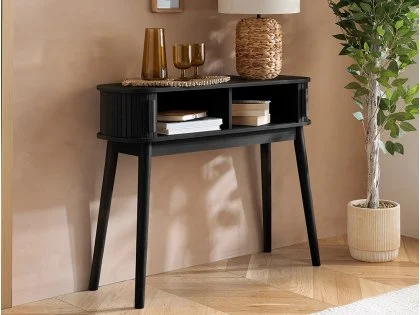 Birlea Axel Black Storage Console Table