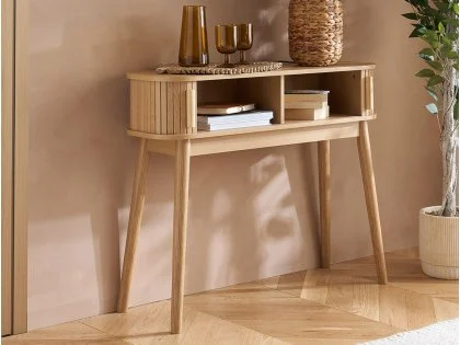 Birlea Axel Oak Storage Console Table