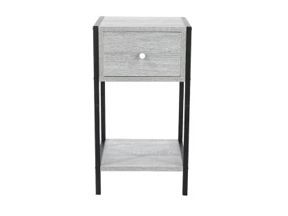 Core Kelly 1 Drawer Grey Oak Bedside Table Core Kelly 1 Drawer Grey Oak Bedside Table