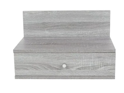 Core Kelly Set of 2 Wall Hanging Grey Oak Bedside Table Core Kelly Set of 2 Wall Hanging Grey Oak Bedside Table