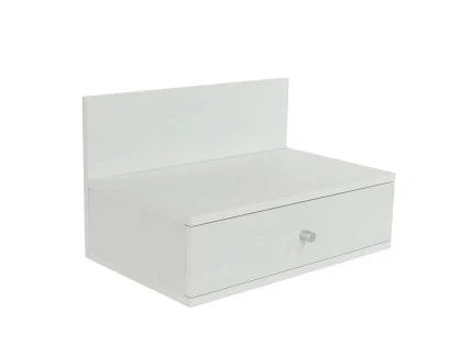 Core Kelly Set of 2 Wall Hanging White Bedside Table Core Kelly Set of 2 Wall Hanging White Bedside Table