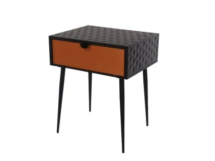 Core Jupiter 1 Drawer Copper Metal Bedside Table Core Jupiter 1 Drawer Copper Metal Bedside Table