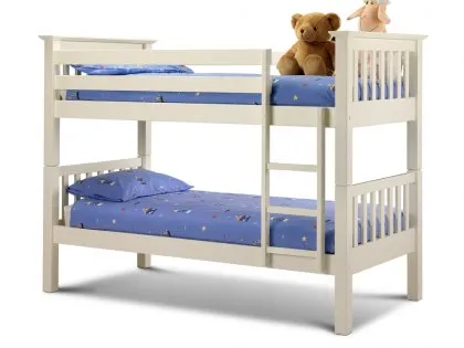 Julian Bowen Barcelona 3ft Ivory Wooden Bunk Bed Frame