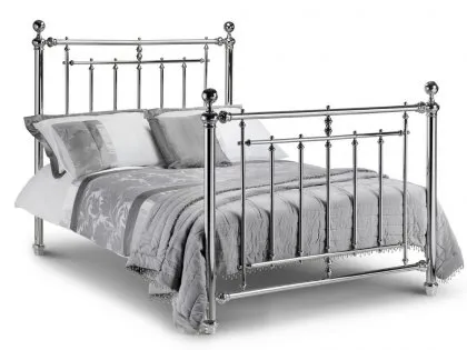 Julian Bowen Empress 4ft6 Double Chrome Metal Bed Frame