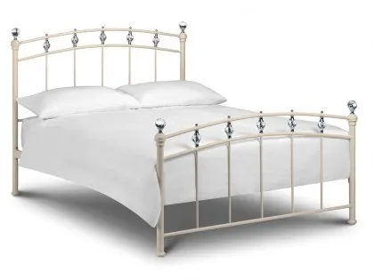 Julian Bowen Sophie 4ft6 Double Ivory Metal Bed Frame