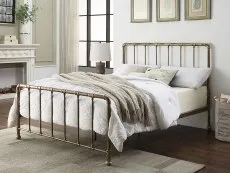 Flintshire Furniture Flintshire Kinnerton 4ft6 Double Antique Bronze Metal Bed Frame