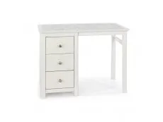Core Products Core Stirling White Single Pedestal Dressing Table