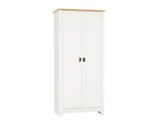 Seconique Seconique Ludlow White and Oak 3 Piece Bedroom Furniture Package