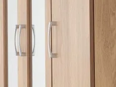 Seconique Seconique Charles Oak 3 Door Mirrored Triple Wardrobe