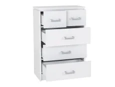 Seconique Seconique Charles White 3+2 Drawer Chest of Drawers