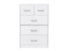 Seconique Seconique Charles White 3+2 Drawer Chest of Drawers