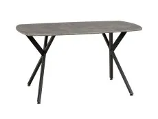 Seconique Seconique Athens Concrete Effect Dining Table with 4 Avery Pink Velvet Chairs