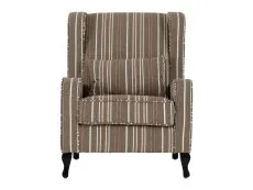 Seconique Sherborne Beige Stripe Fabric Arm Chair