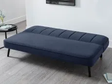 Julian Bowen Julian Bowen Miro Blue Linen Sofa Bed