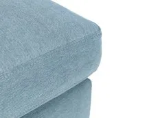 Julian Bowen Julian Bowen Monza Blue Linen Footstool