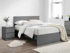 Birlea Oslo 5ft King Size Grey Wooden Bed Frame
