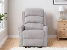 Kyoto Baxter Natural Chenille Fabric Recliner Chair