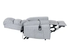 Kyoto Kyoto Baxter Dual Motor Grey Chenille Fabric Riser Recliner Chair