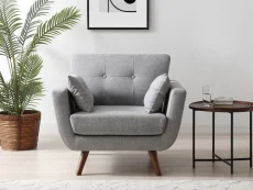 Kyoto Kyoto Oslo Soft Touch Grey Armchair