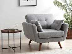 Kyoto Kyoto Oslo Soft Touch Grey Armchair