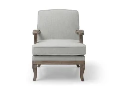 Kyoto Kyoto Colwell Cream Linen Accent Chair