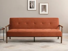 Kyoto Kyoto Berkeley Burnt Orange Weave Sofa Bed