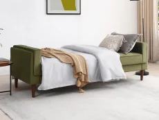 Kyoto Kyoto Paolo Olive Green Velvet Sofa Bed