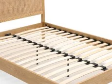 Kyoto Kyoto Ezra 5ft King Size Rattan and Oak Wooden Bed Frame