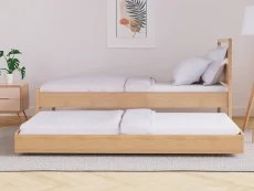 Kyoto Kyoto Skandi 3ft Single Oak Wooden Guest Bed Frame
