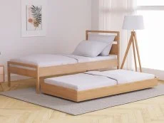 Kyoto Kyoto Skandi 3ft Single Oak Wooden Guest Bed Frame