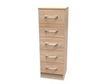 Welcome Welcome Avon 5 Drawer Tall Narrow Chest of Drawers (Assembled)